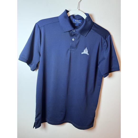 Congressional Country Club Boys Performance Golf Polo Ralph Lauren Navy 14/16 - Picture 3 of 14
